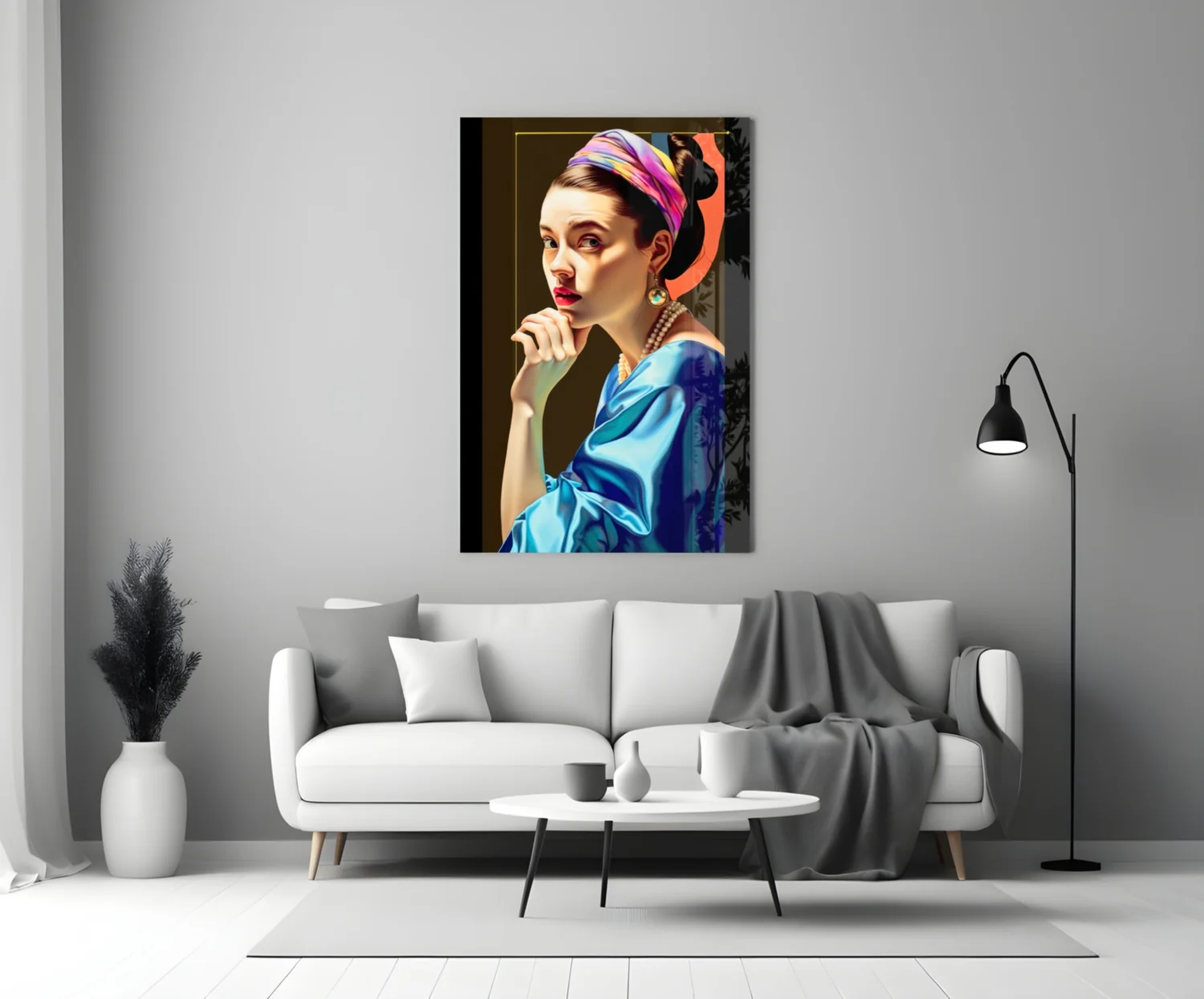 Girl With A Pearl Earring Glass Wall Art || Designer Collection - Image 3