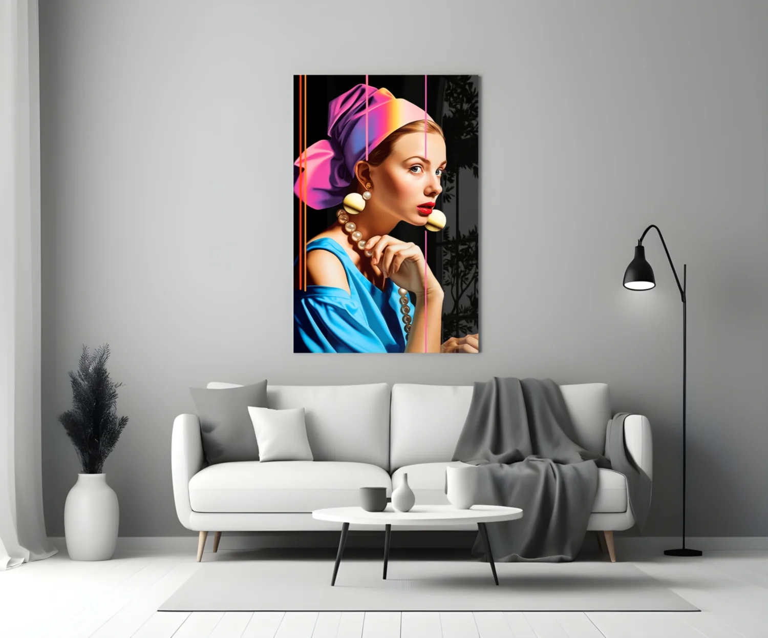 Girl With A Pearl Earring Glass Wall Art || Designer Collection - Image 3