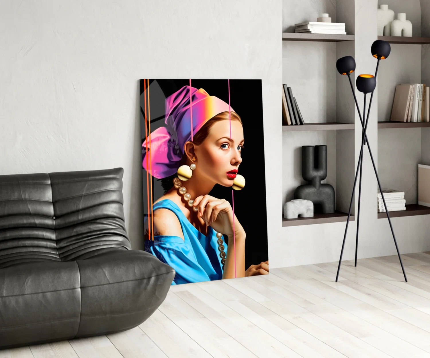 Girl With A Pearl Earring Glass Wall Art || Designer Collection - Image 5