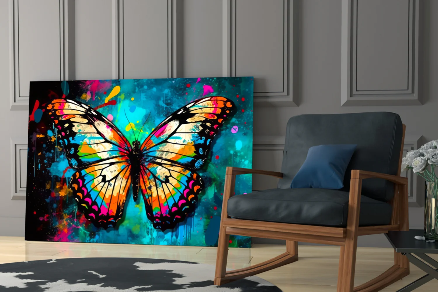 Butterfly Glass Wall Art || Designer Collection - Image 6