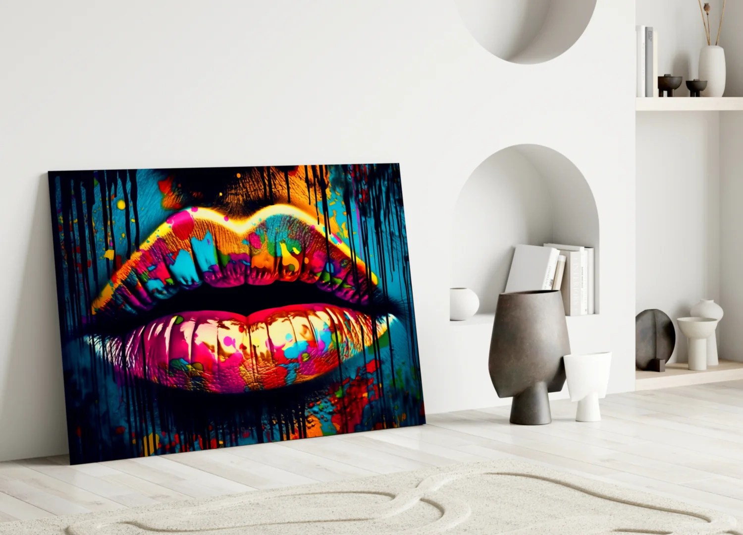 Lips Glass Wall Art || Designer Collection - Image 3