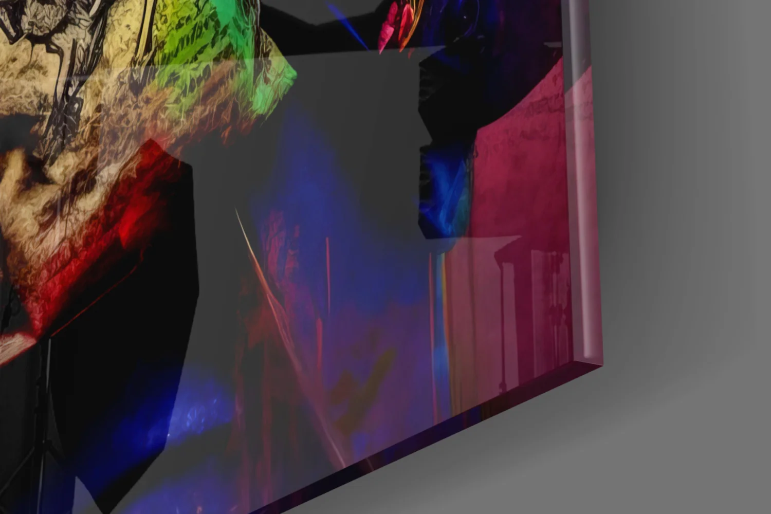 Monkey the Worker Glass Wall Art || Designer Collection - Image 7