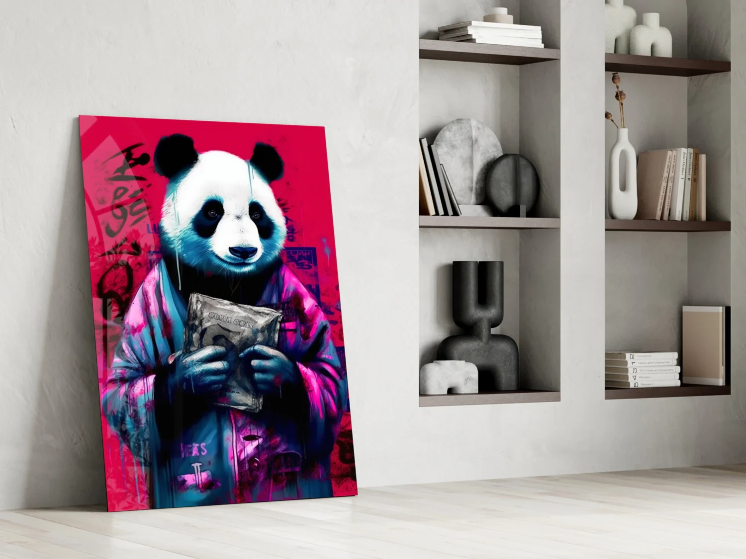 Panda Glass Wall Art || Designer Collection - Image 6
