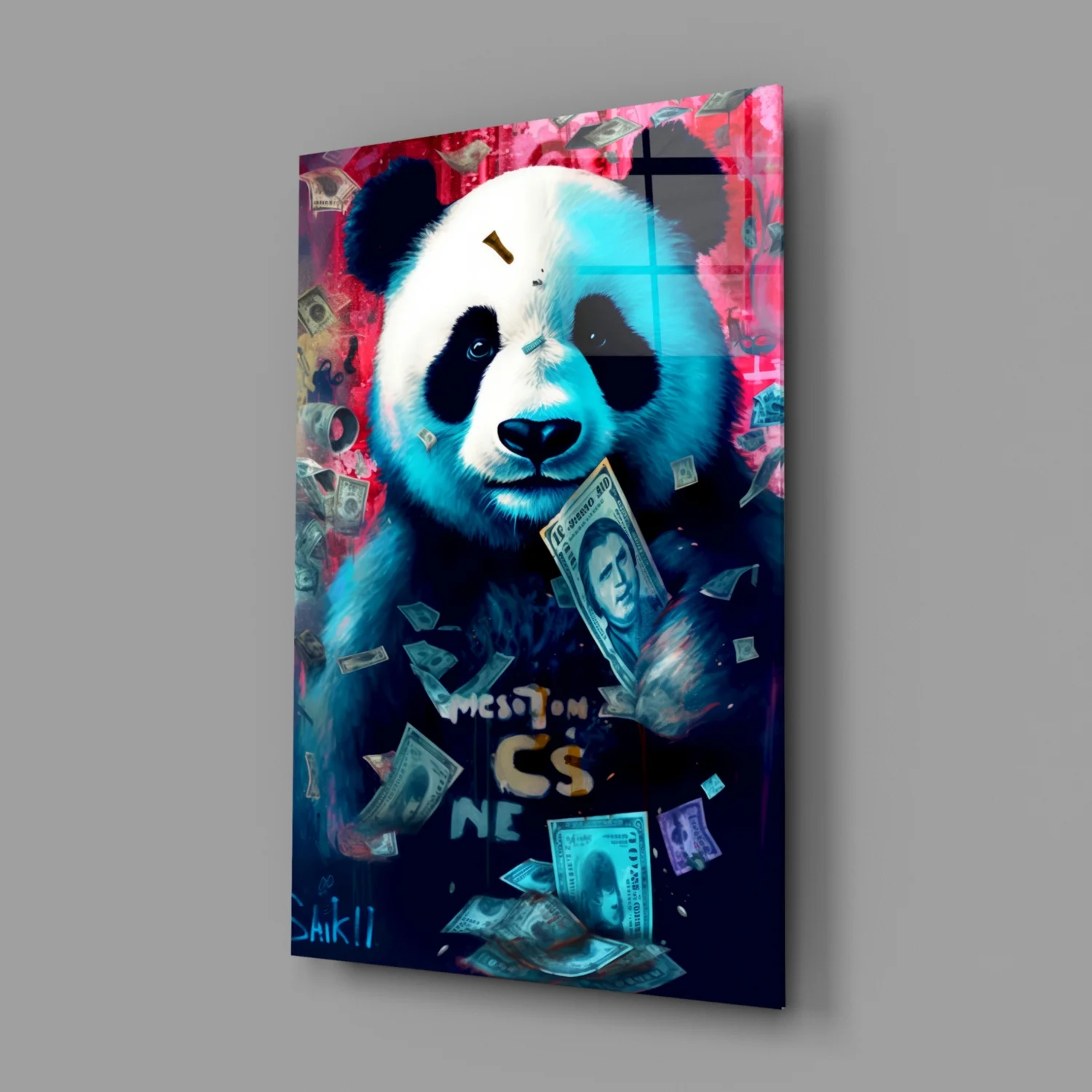 Rich Panda Glass Wall Art || Designer Collection - Image 2