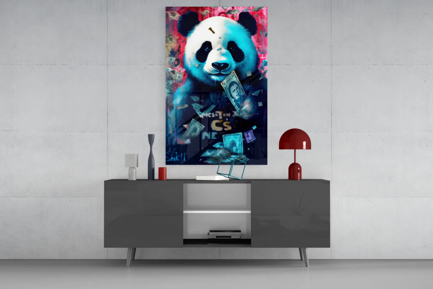 Rich Panda Glass Wall Art || Designer Collection - Image 8