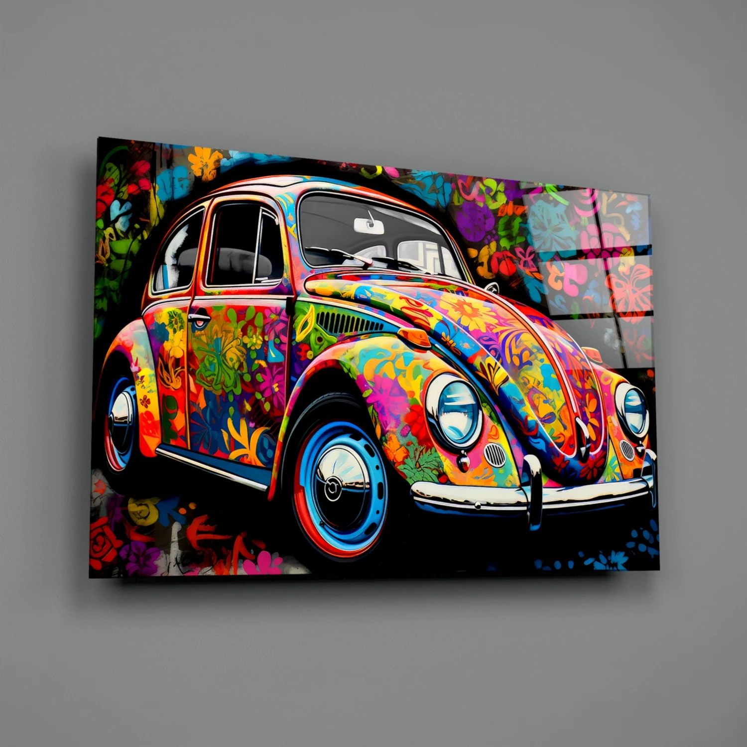 Flowering VW Glass Wall Art || Designer Collection - Image 2