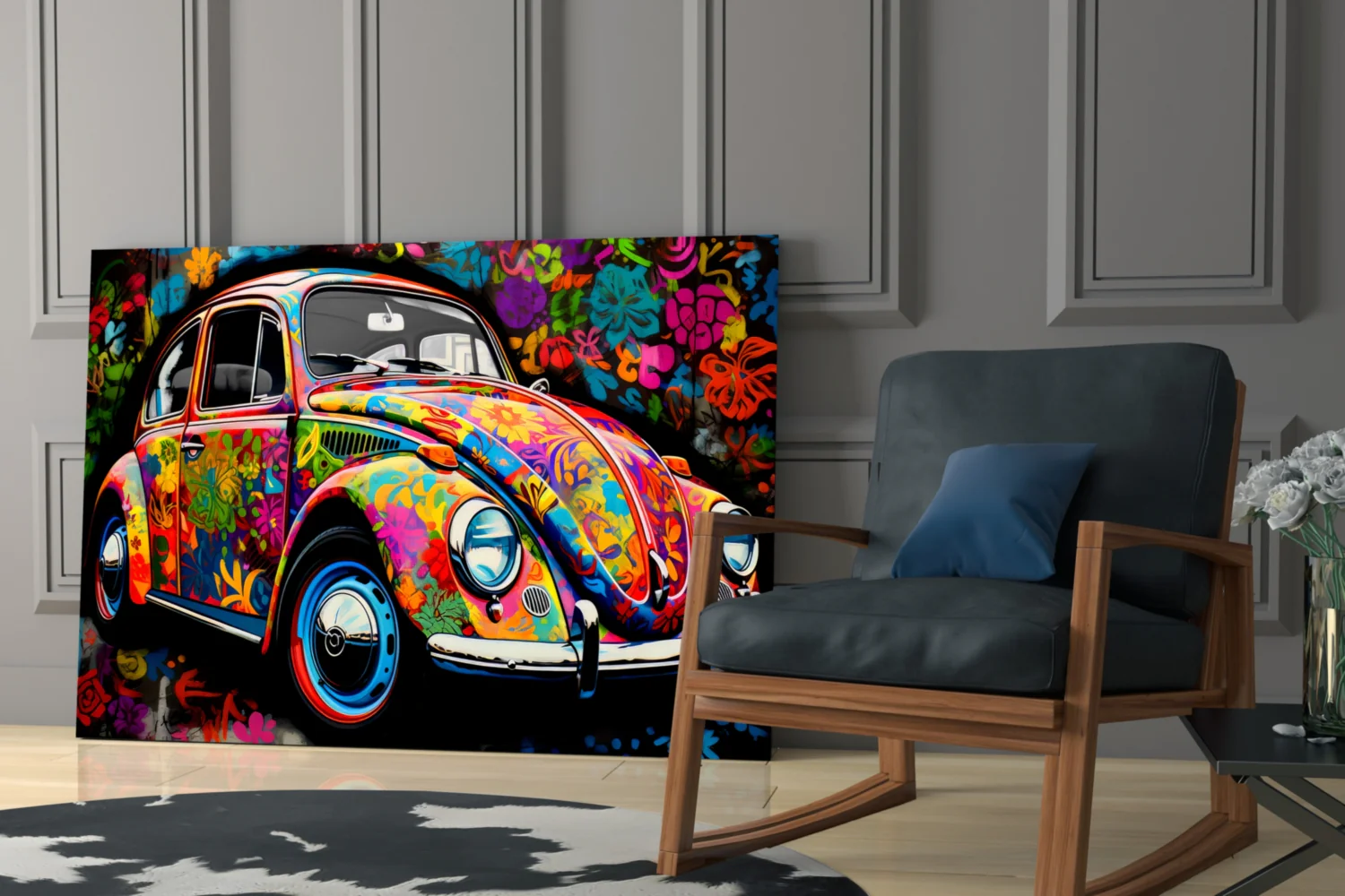 Flowering VW Glass Wall Art || Designer Collection - Image 6