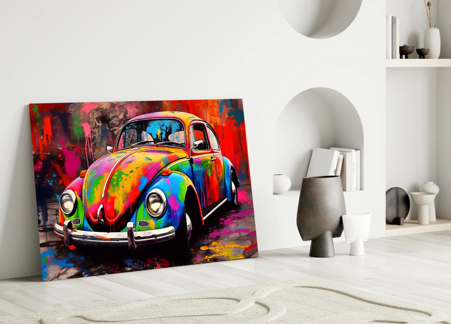 Colorful VW Glass Wall Art || Designer Collection - Image 3