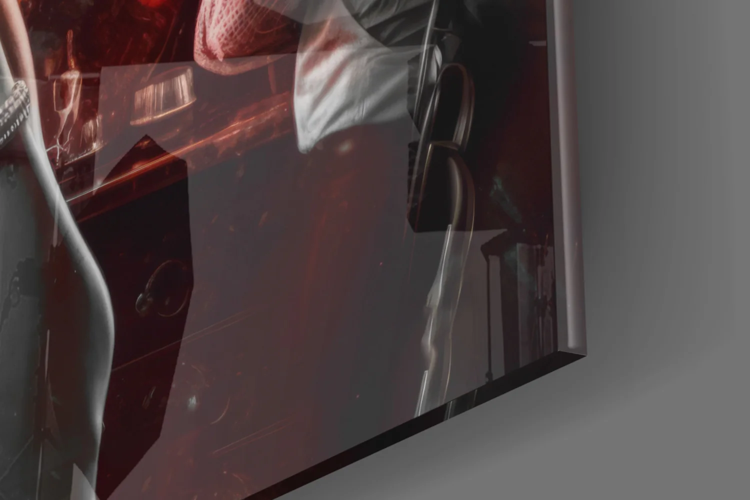 Marilyn in the Bar Glass Wall Art || Designer Collection - Image 7