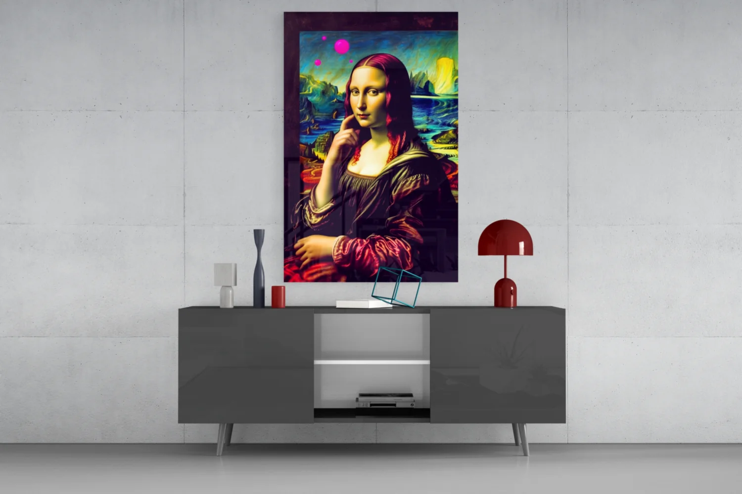 Mona Lisa V2 Glass Wall Art || Designer Collection - Image 8