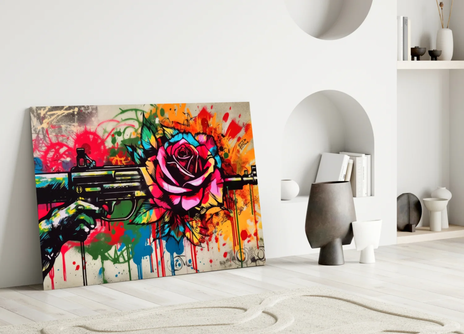 Rose Bullet Glass Wall Art || Designer Collection - Image 3