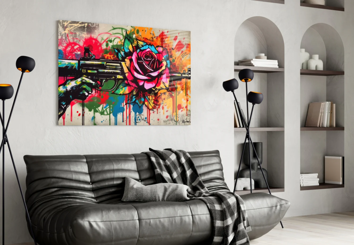 Rose Bullet Glass Wall Art || Designer Collection - Image 4