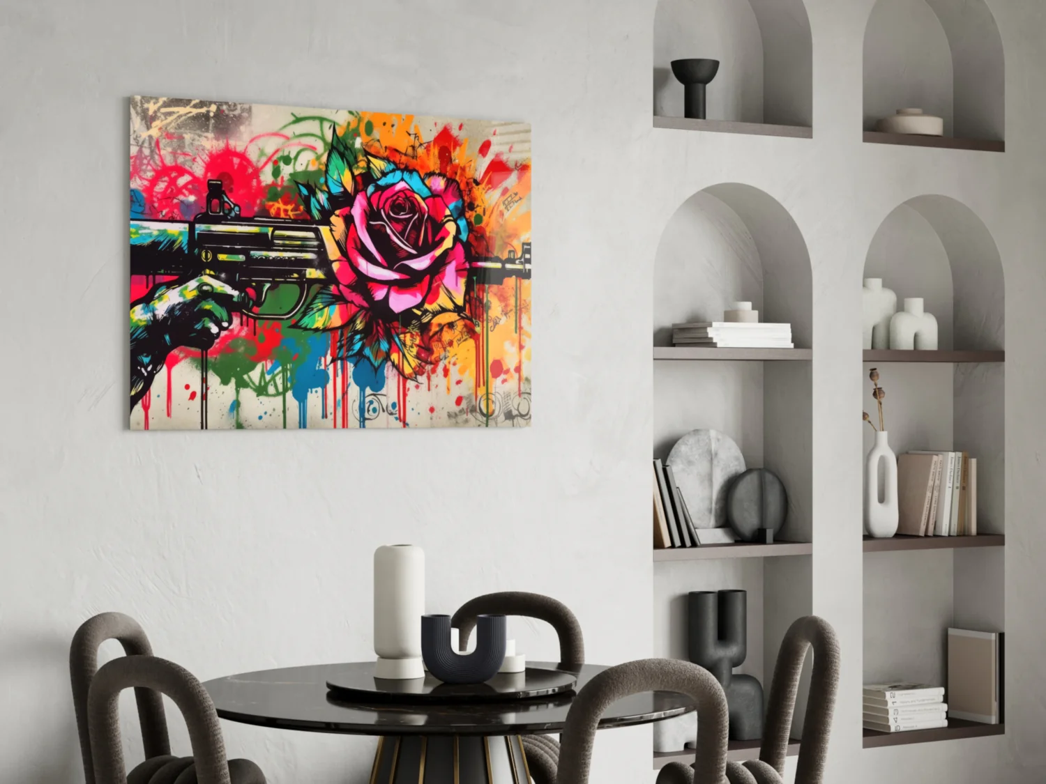 Rose Bullet Glass Wall Art || Designer Collection - Image 5