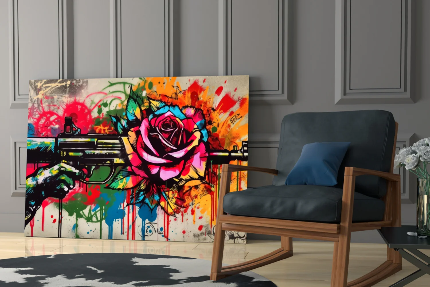 Rose Bullet Glass Wall Art || Designer Collection - Image 6