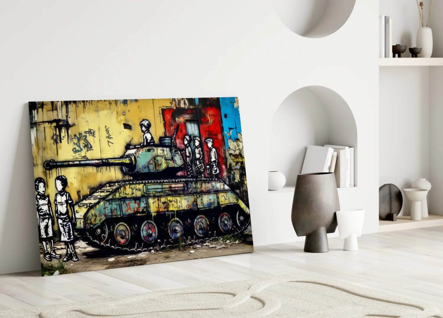 Children of War Glass Wall Art || Designer Collection - Image 3