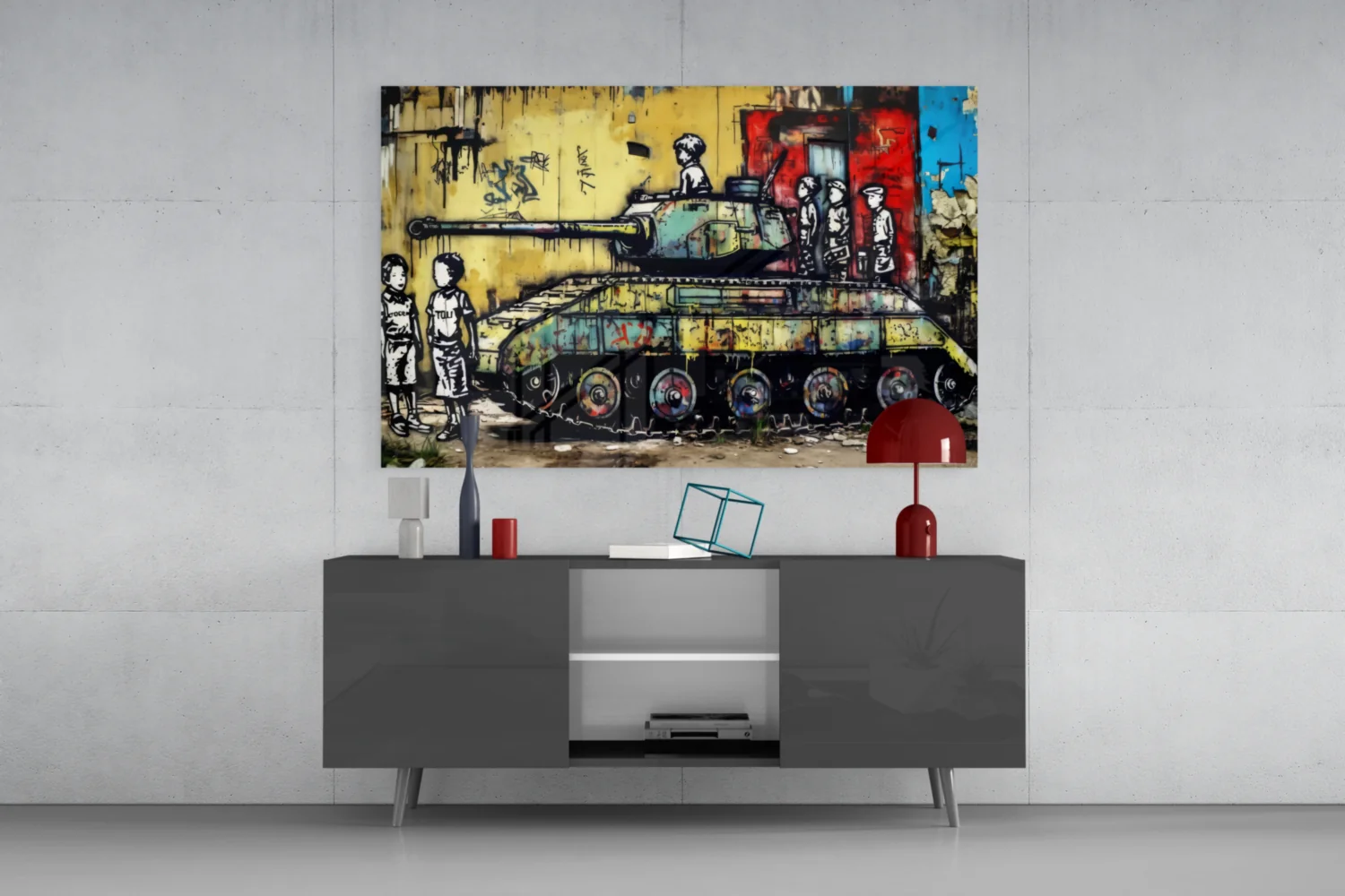 Children of War Glass Wall Art || Designer Collection - Image 8