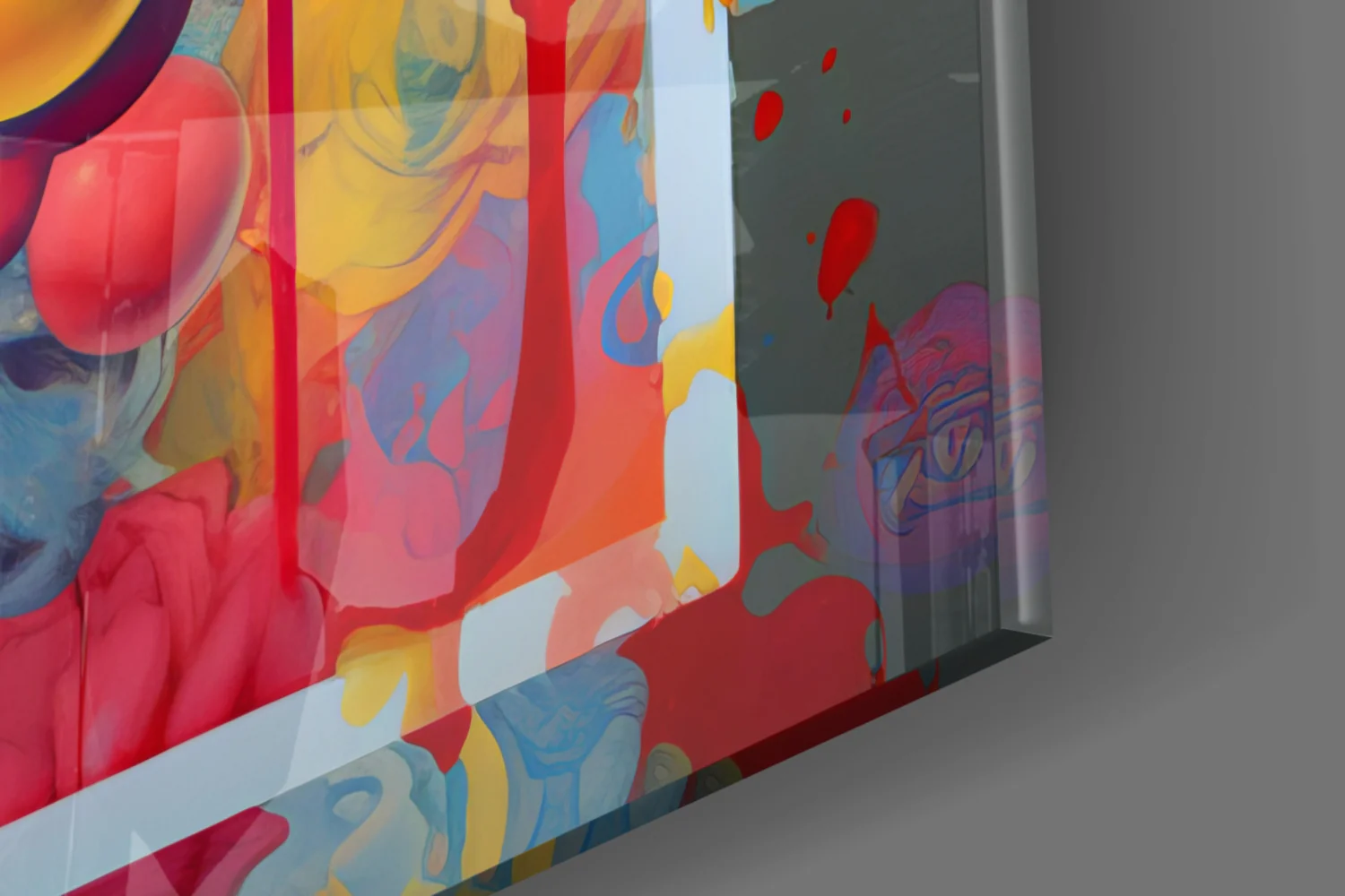 Balloons and the Kiss Glass Wall Art || Designer Collection - Image 7