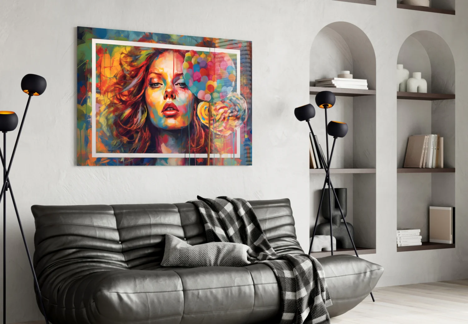 Orange Kiss Glass Wall Art || Designer Collection - Image 4