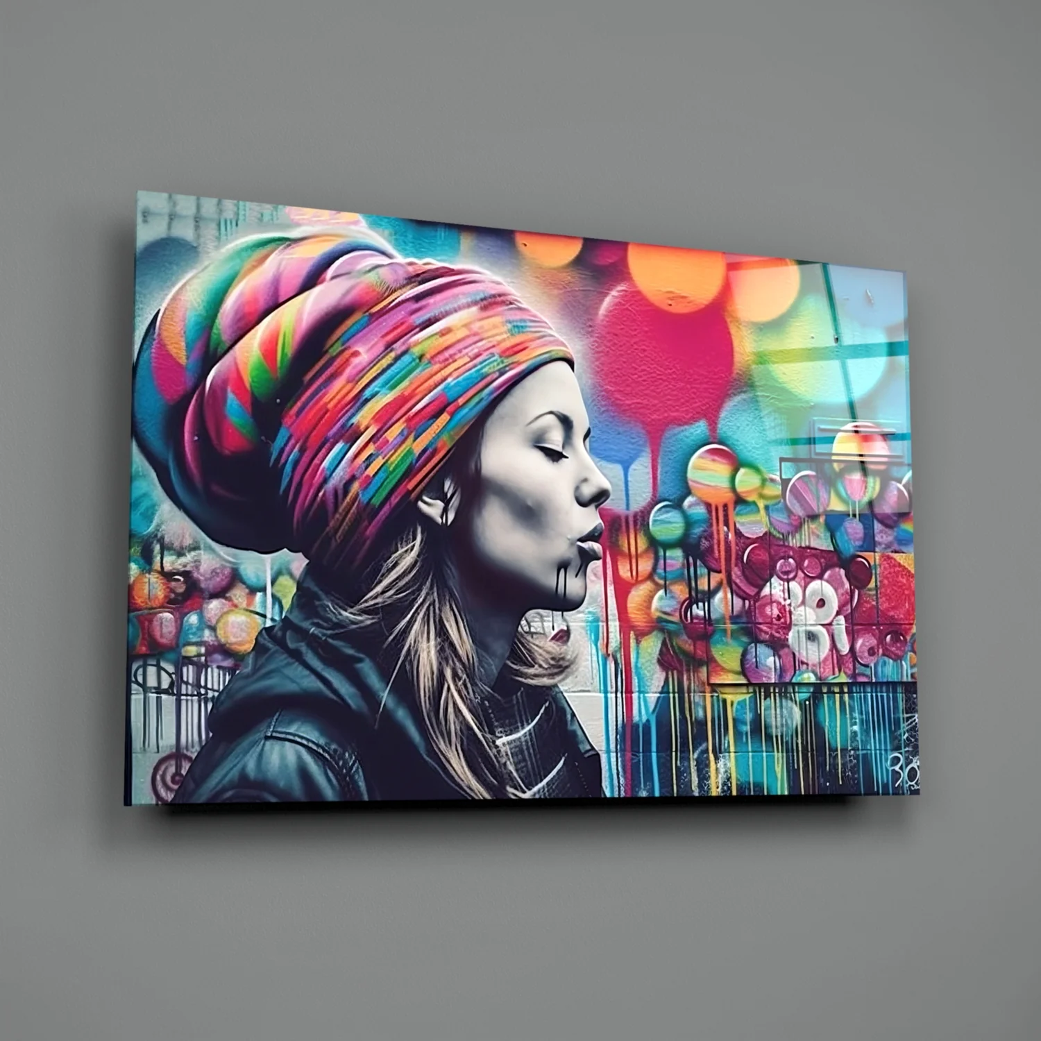 Peaceful Mind Glass Wall Art || Designer Collection - Image 2