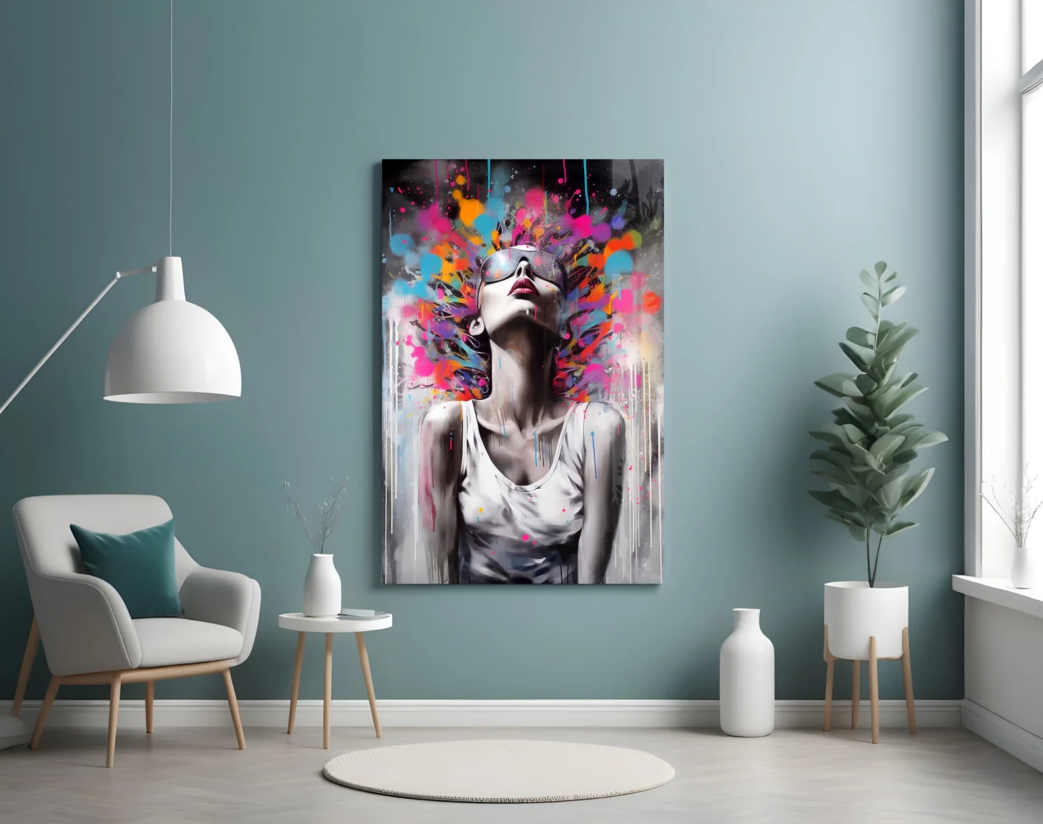 Colors in My Head Glass Wall Art || Designer Collection - Image 4