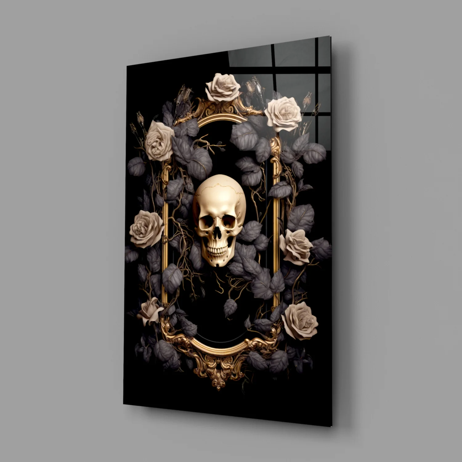 Skull Portrait Glass Wall Art || Designer Collection - Image 2