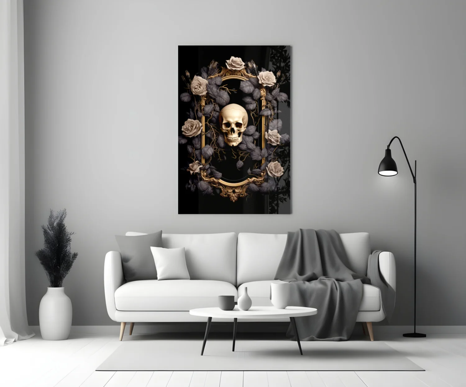 Skull Portrait Glass Wall Art || Designer Collection - Image 3
