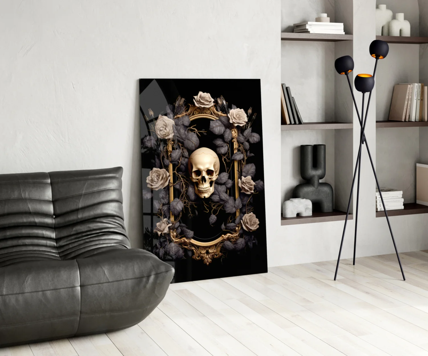 Skull Portrait Glass Wall Art || Designer Collection - Image 5