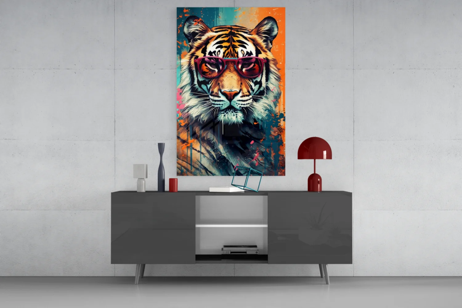 Cool Tiger Glass Wall Art || Designer Collection - Image 8