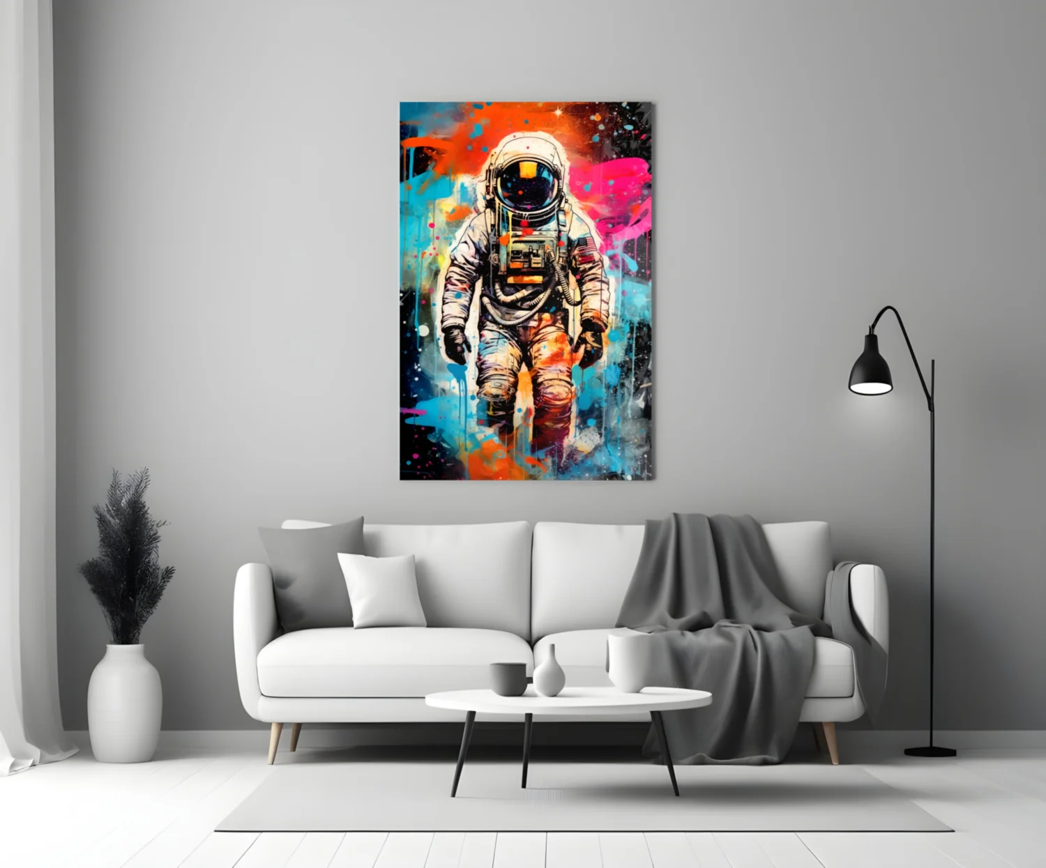 Astronaut Glass Wall Art || Designer Collection - Image 3