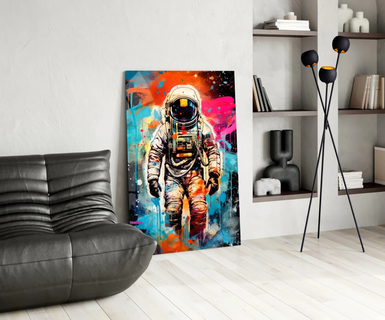 Astronaut Glass Wall Art || Designer Collection - Image 5