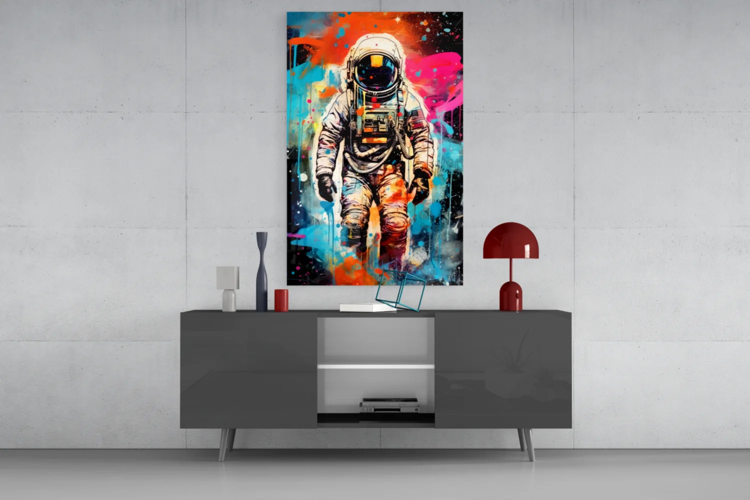Astronaut Glass Wall Art || Designer Collection - Image 8