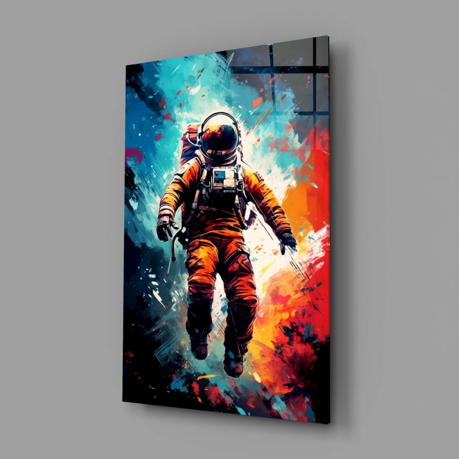 Astronaut Glass Wall Art || Designer Collection - Image 2