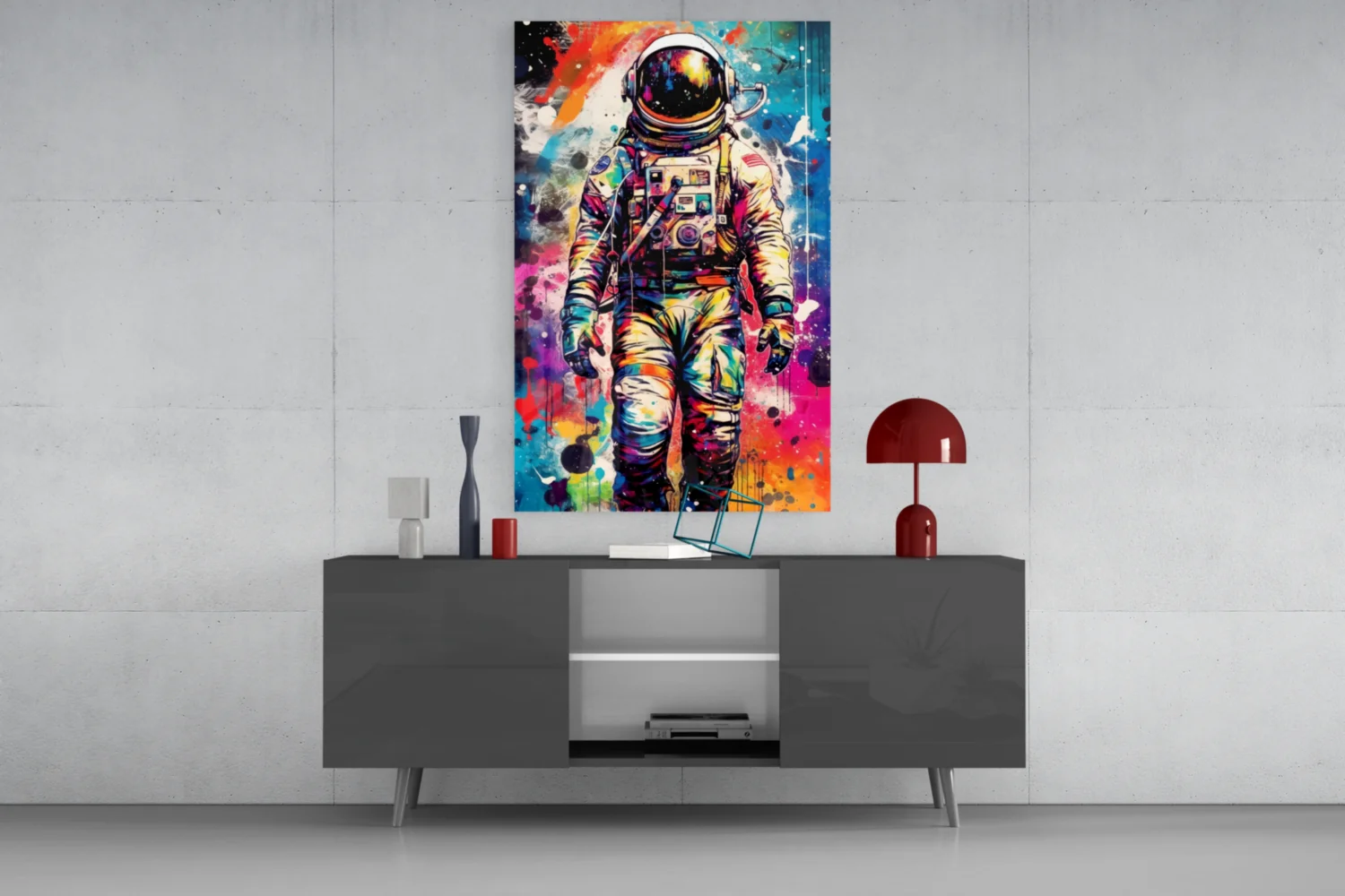 Astronaut Glass Wall Art || Designer Collection - Image 8