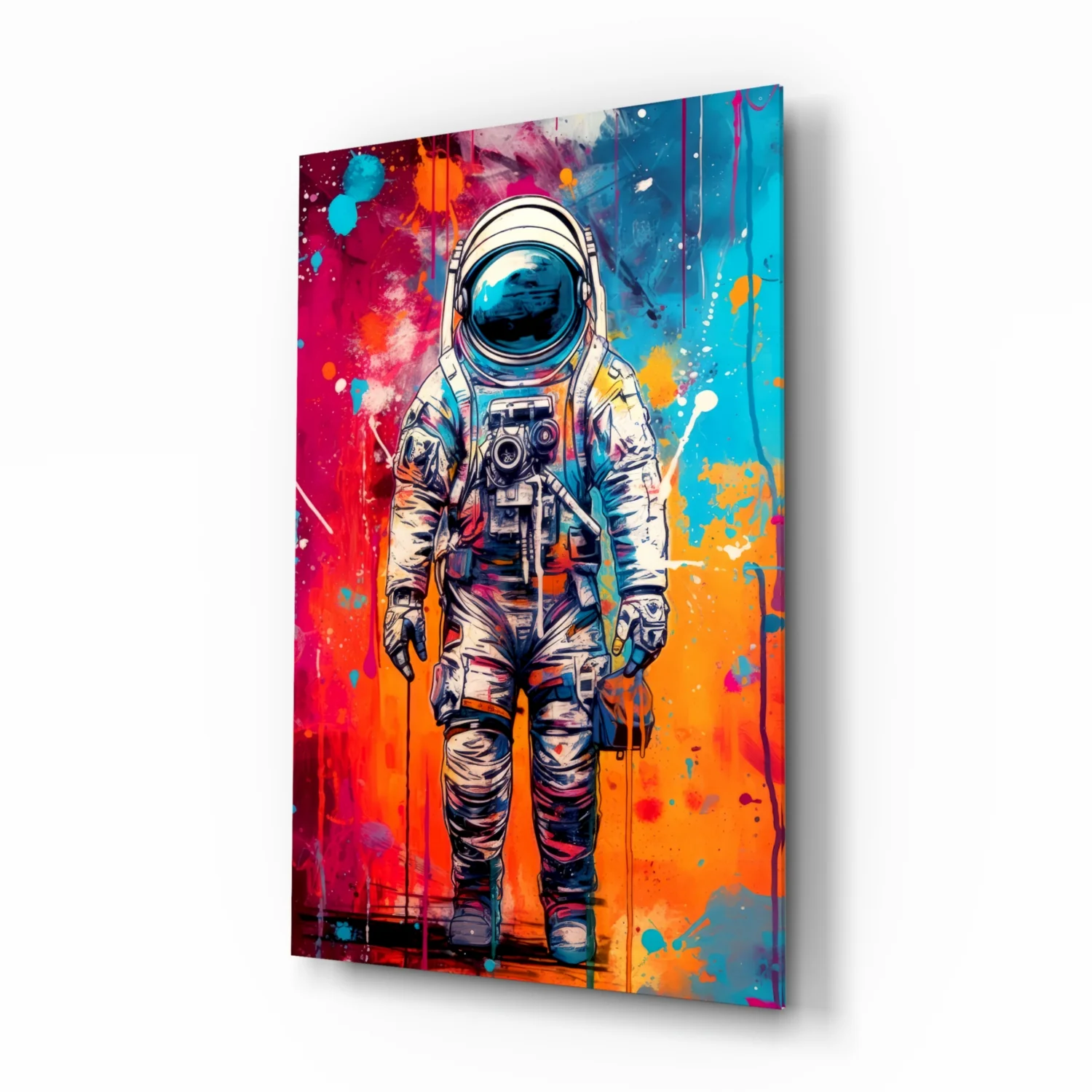 Astronaut Glass Wall Art || Designer Collection