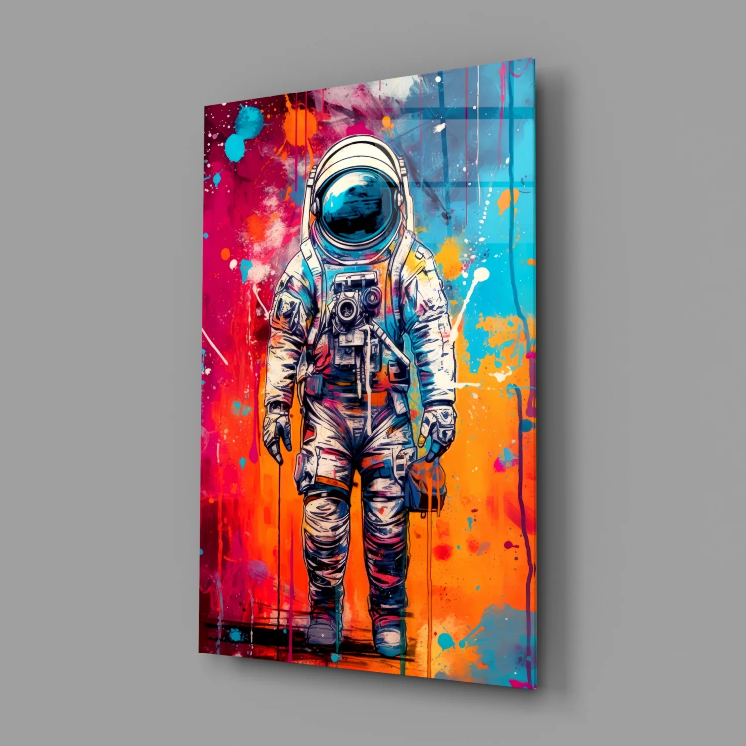 Astronaut Glass Wall Art || Designer Collection - Image 2