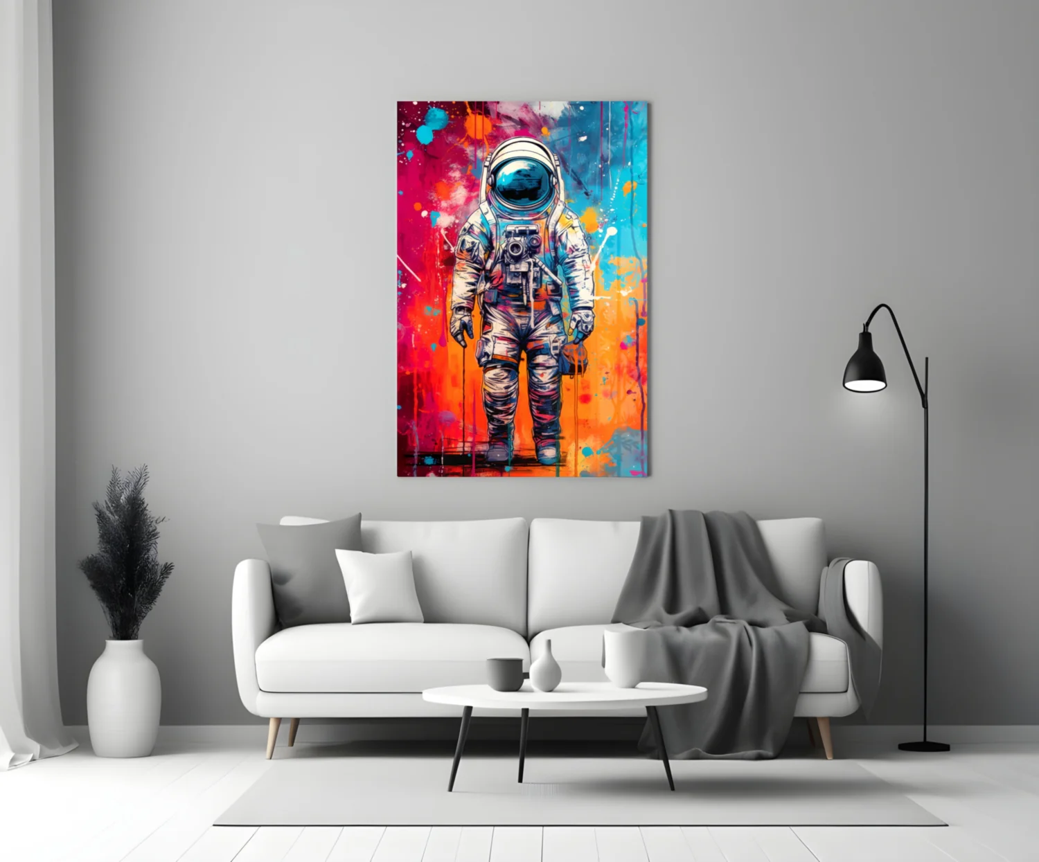 Astronaut Glass Wall Art || Designer Collection - Image 3