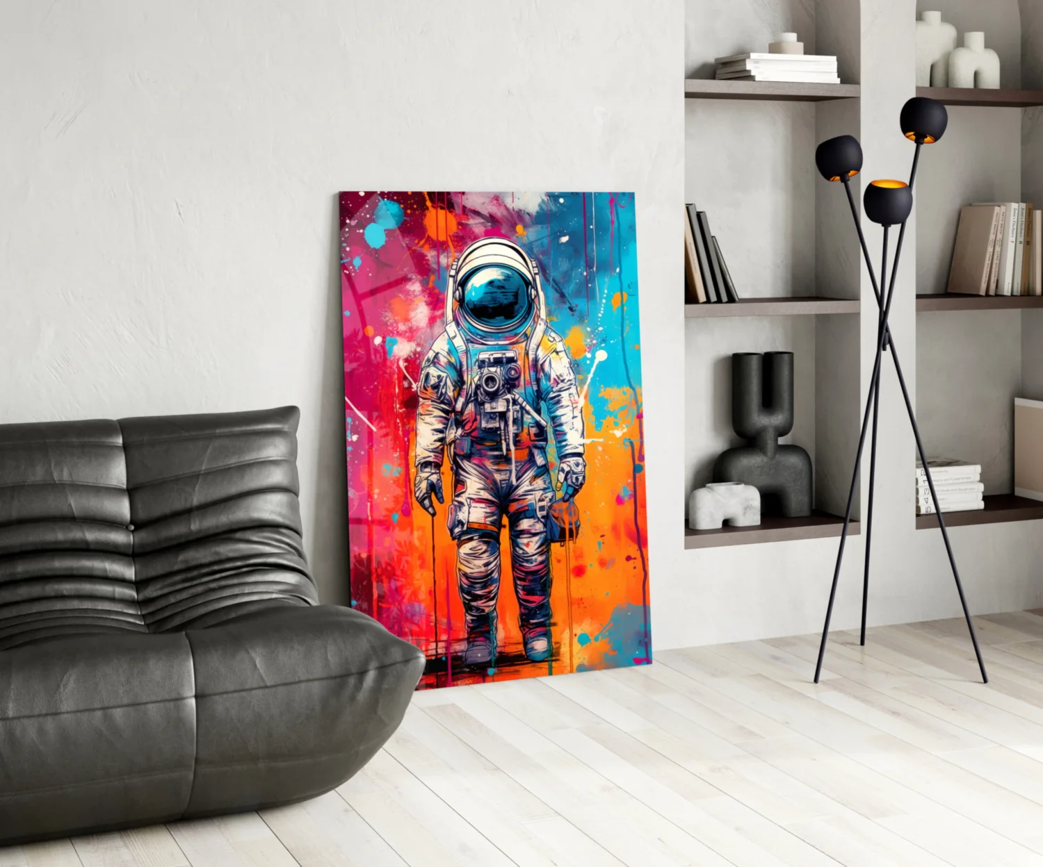 Astronaut Glass Wall Art || Designer Collection - Image 5