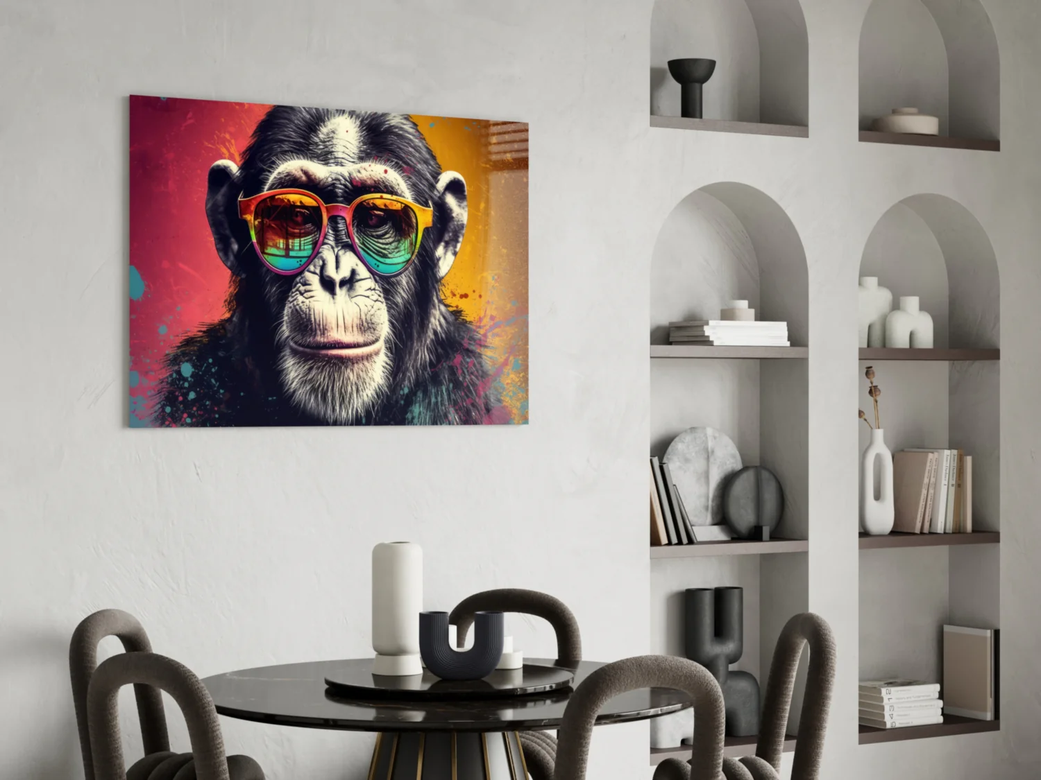Cool Monkey Glass Wall Art || Designer Collection - Image 5