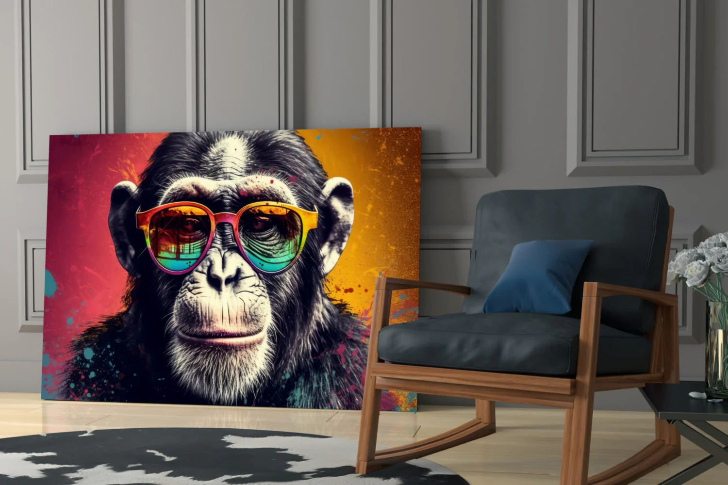 Cool Monkey Glass Wall Art || Designer Collection - Image 6