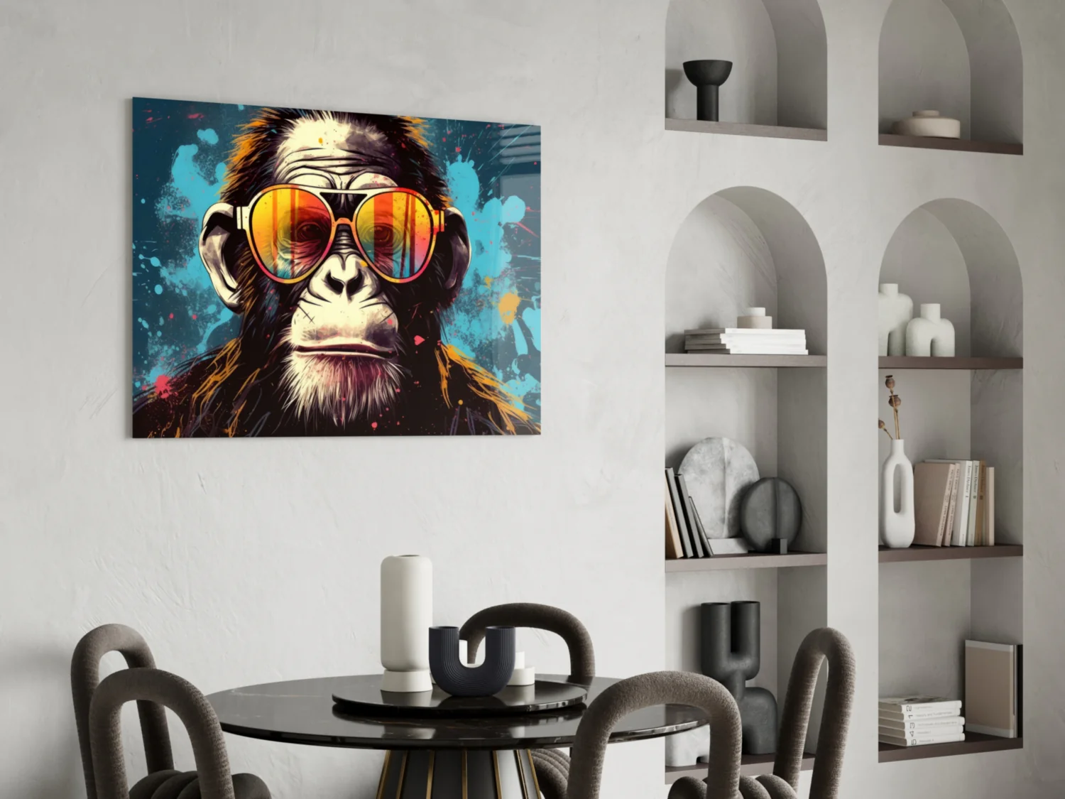 Cool Monkey Glass Wall Art || Designer Collection - Image 5