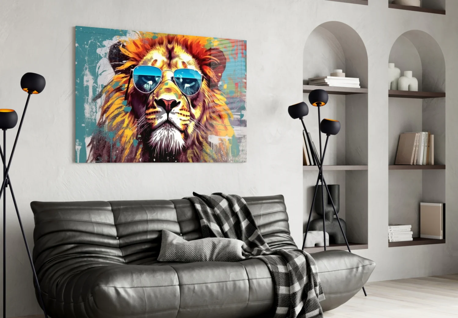 Cool Lion Glass Wall Art || Designer Collection - Image 4