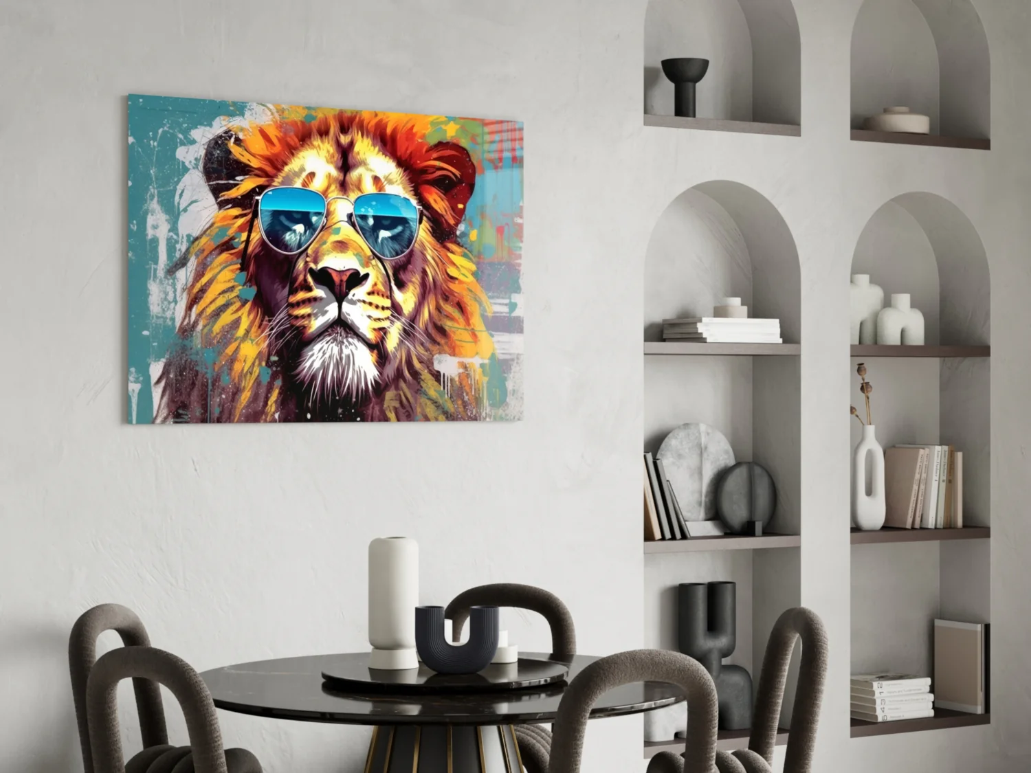 Cool Lion Glass Wall Art || Designer Collection - Image 5