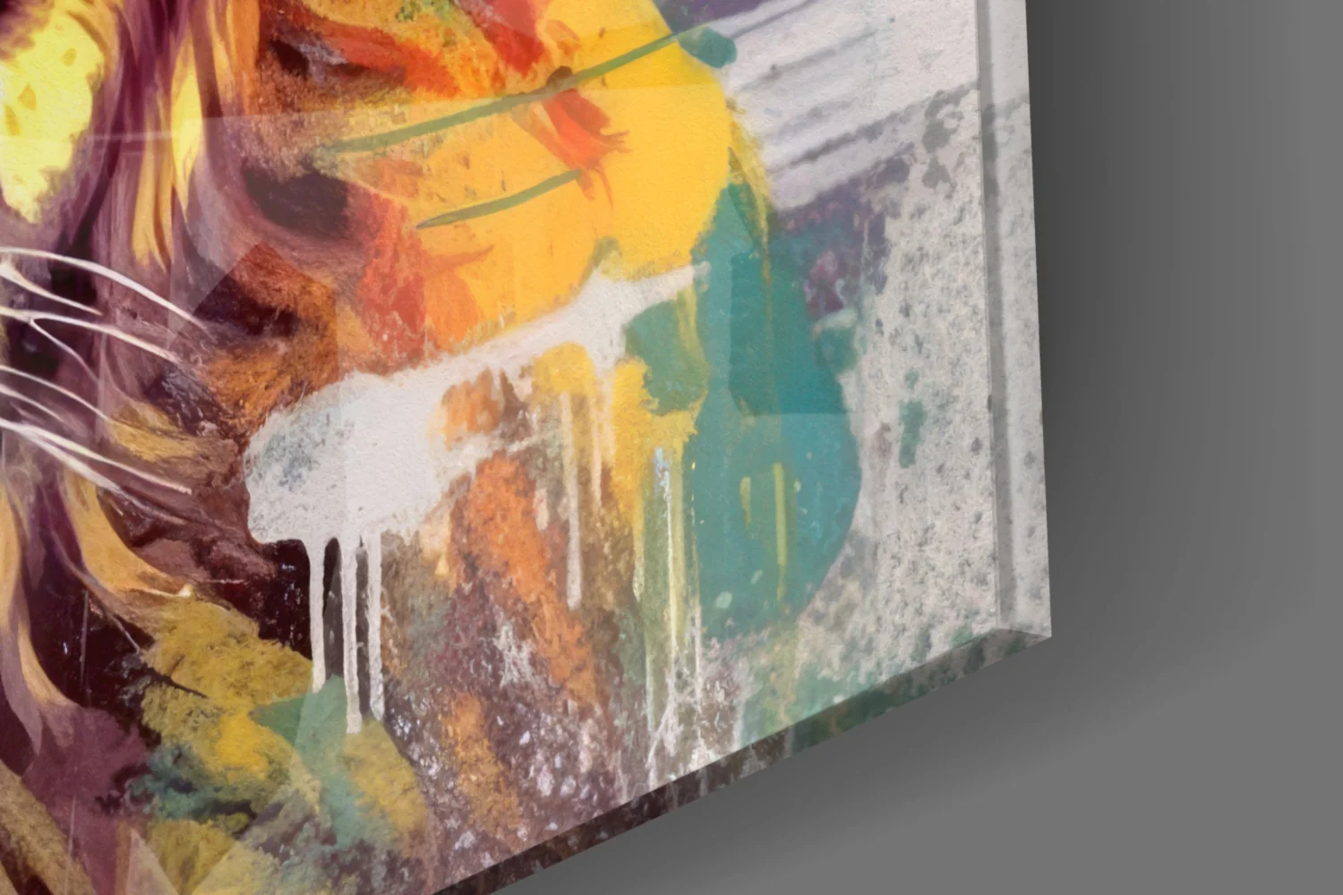 Cool Lion Glass Wall Art || Designer Collection - Image 7