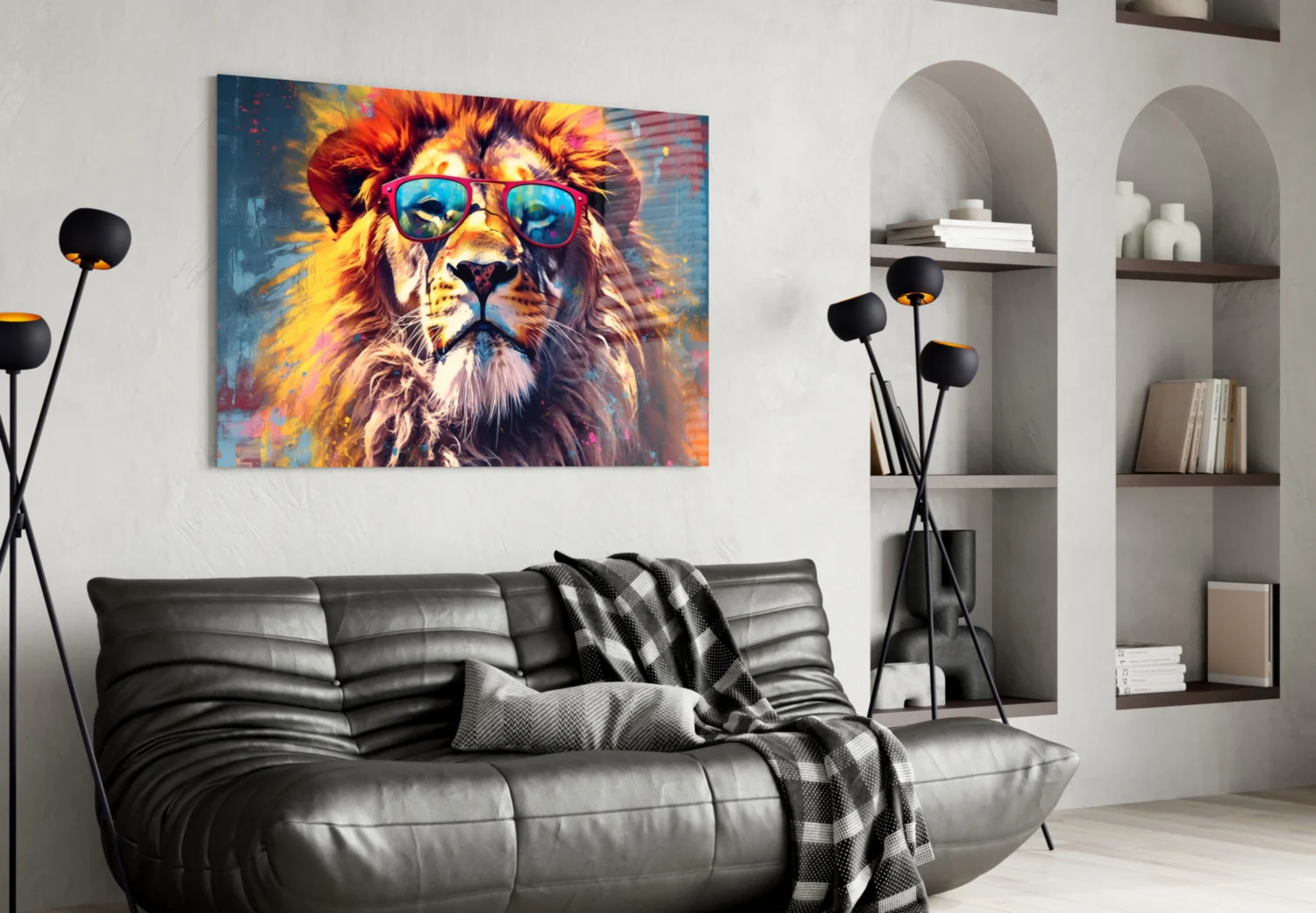 Cool Lion Glass Wall Art || Designer Collection - Image 4
