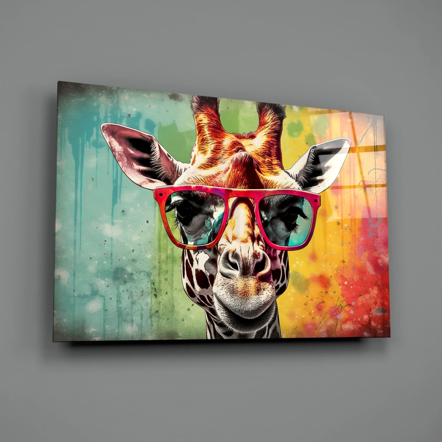 Cool Giraffe Glass Wall Art || Designer Collection - Image 2