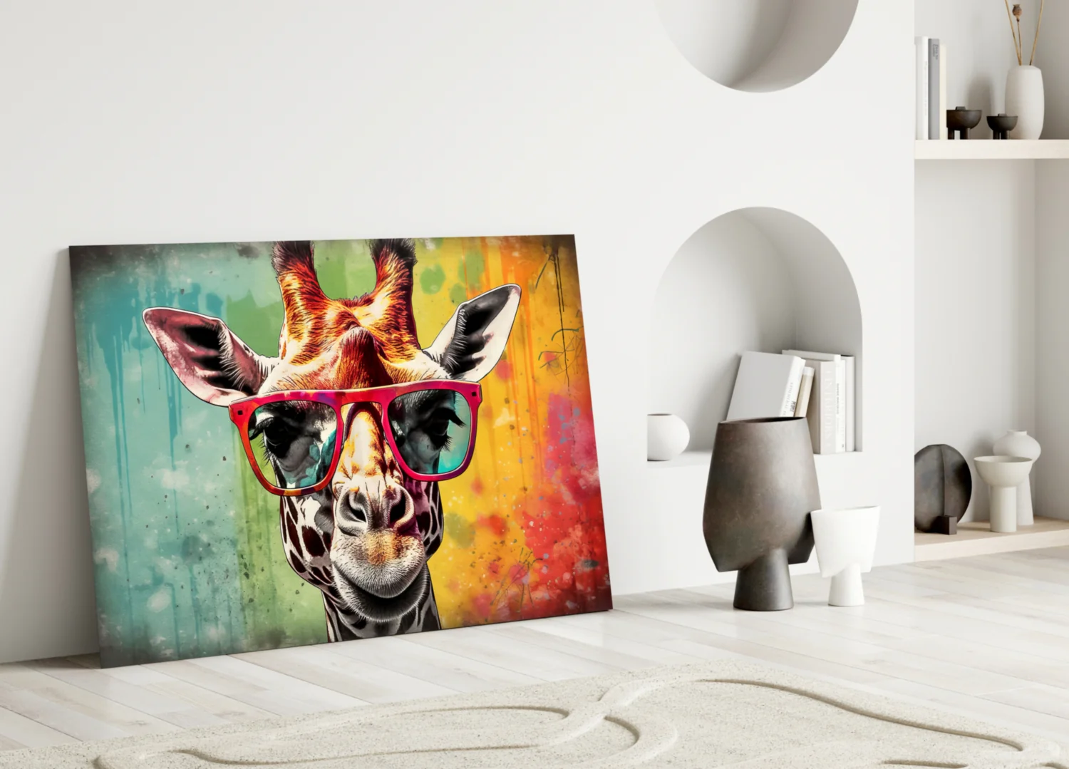 Cool Giraffe Glass Wall Art || Designer Collection - Image 3
