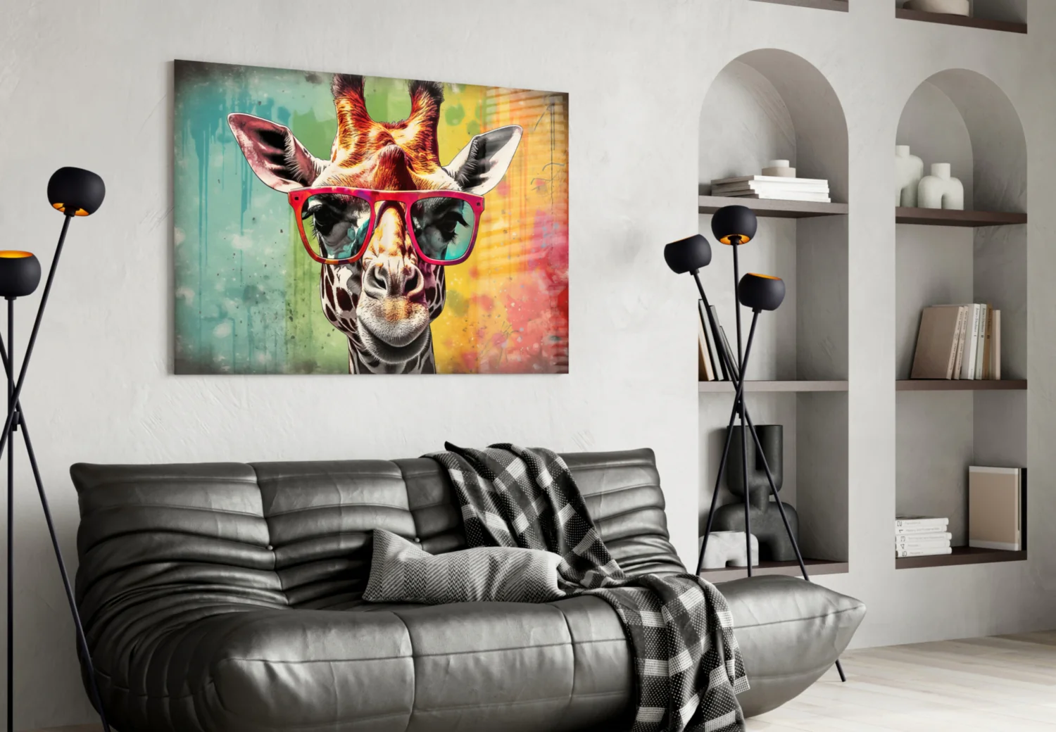Cool Giraffe Glass Wall Art || Designer Collection - Image 4