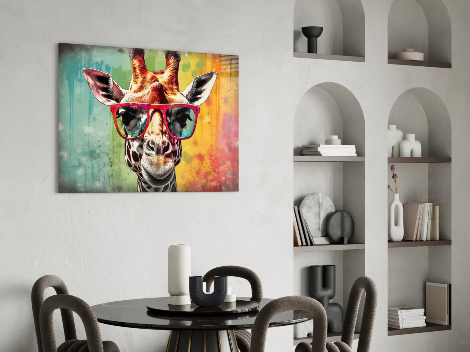 Cool Giraffe Glass Wall Art || Designer Collection - Image 5