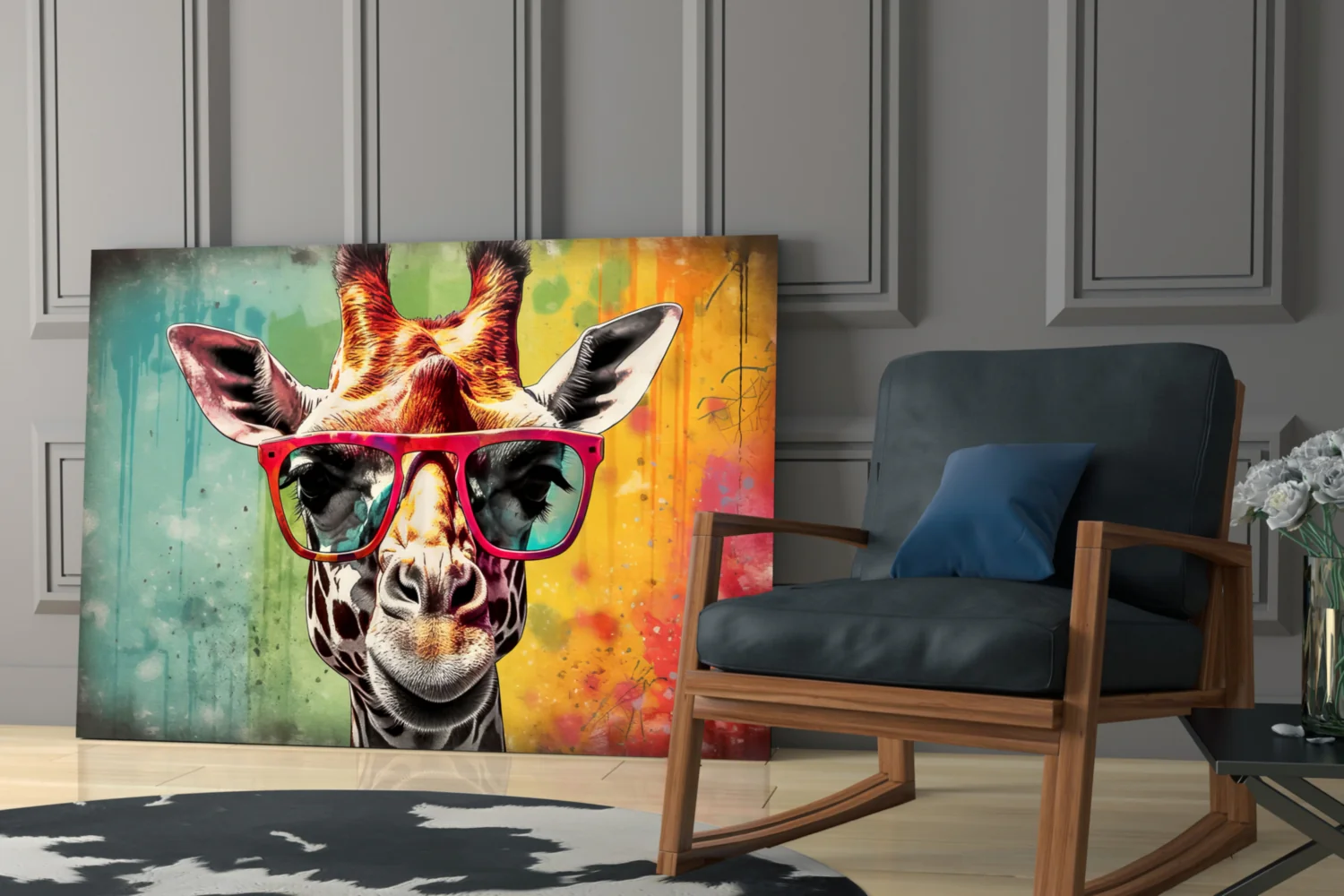 Cool Giraffe Glass Wall Art || Designer Collection - Image 6