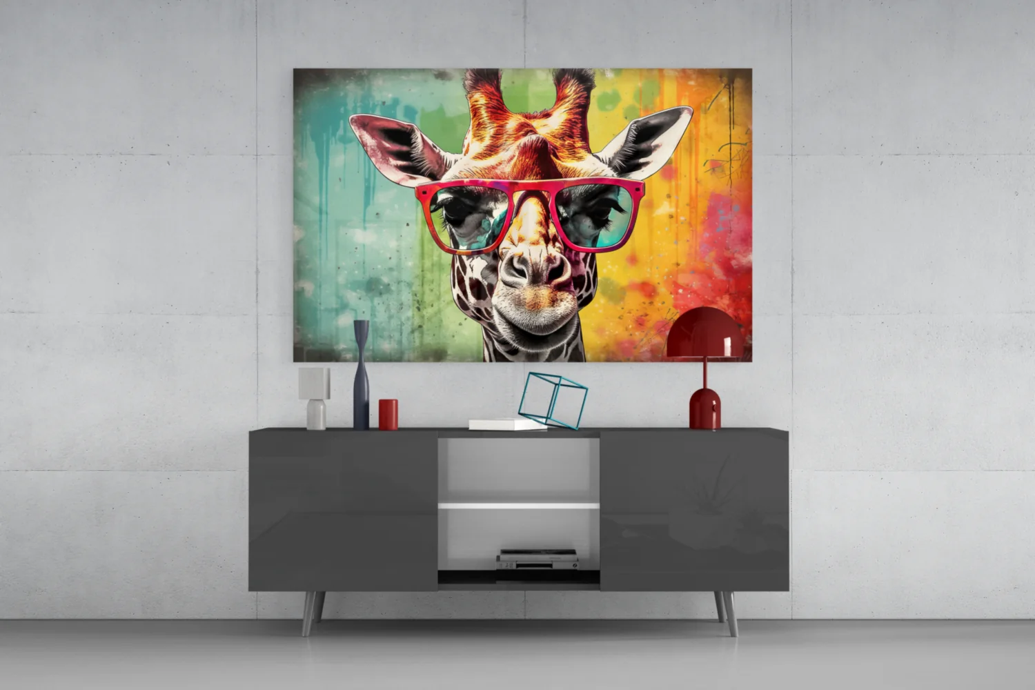 Cool Giraffe Glass Wall Art || Designer Collection - Image 8